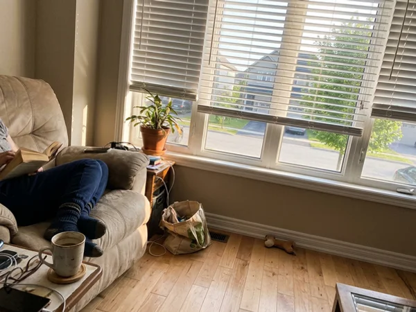 UV-stabilized vinyl blinds on a sunny west-facing Stittsville window